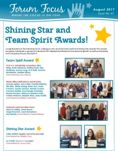 Forum Focus August 2017 – Issue No. 47-1