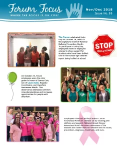 Forum Focus November-December 2018 – Issue No. 58-1